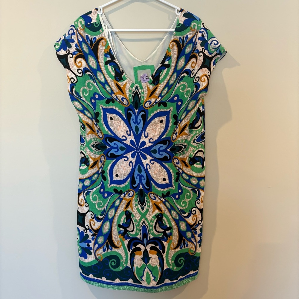 Maeve Anthropologie Elegant Multicolor Patterned Dress Medium - Picture 2 of 12